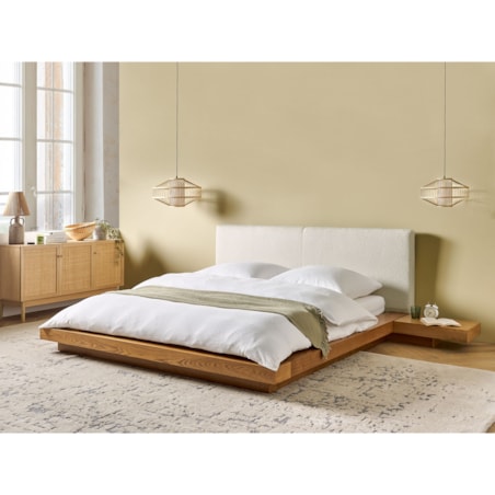 Łóżko Boucle ZEN 160 x 200 cm Jesion naturalny
