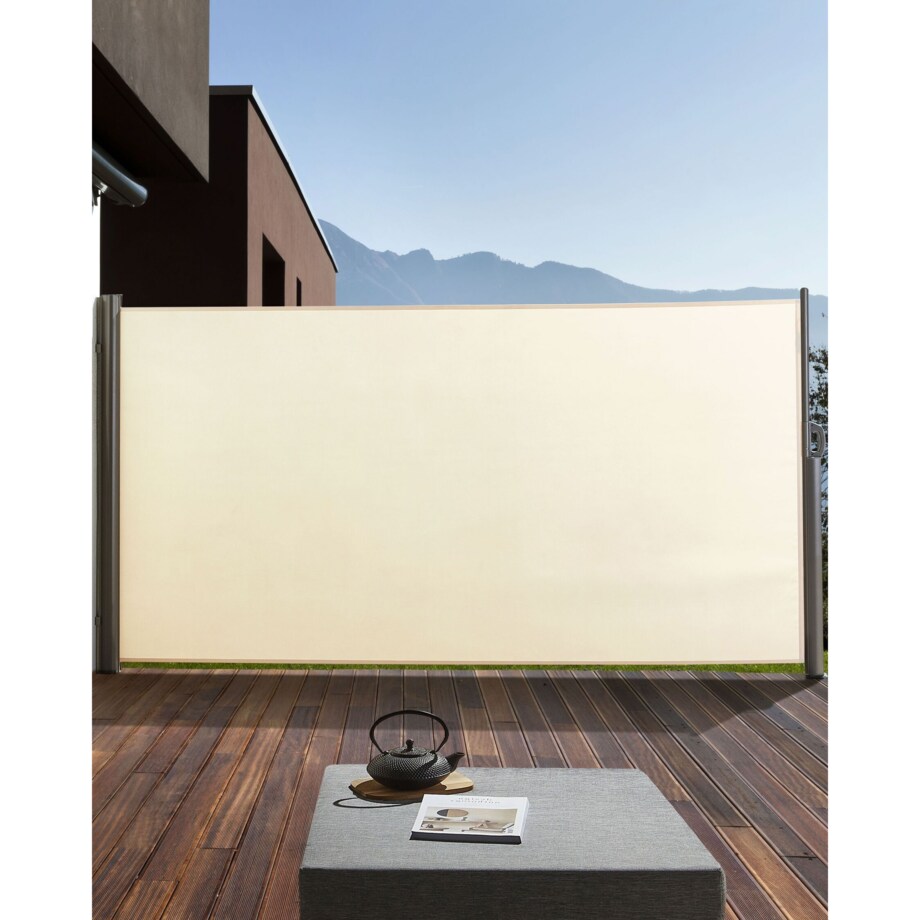 Markiza boczna zwijana 180 x 300 cm beżowa DORIO