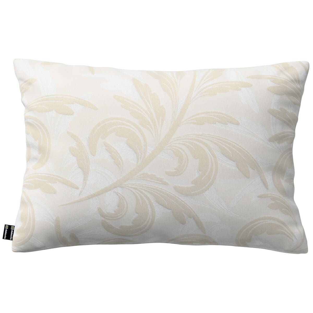 Poszewka Kinga na poduszkę prostokątną 60x40 ecru liście akantu