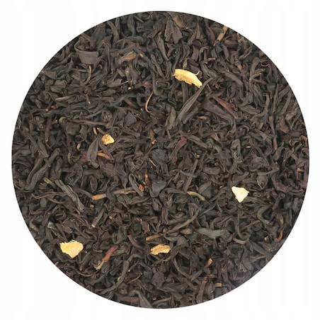 Herbata czarna sypana IMBIROWA o smaku rozgrzewającego imbiru PREMIUM - herbata liściasta sypana mieszanka napar susz - gotowa na prezent upominek