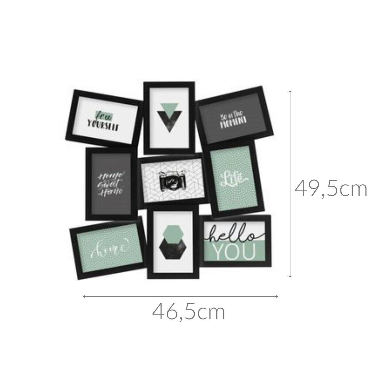 Ramki na zdjęcia, kolaż, 9 elementów