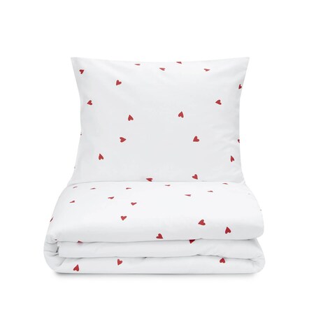 Pościel Serduszka 160 x 200 cm + 50 x 70 cm (2 szt)