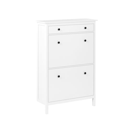 Szafka na buty 2 przegrody biała GIBSON