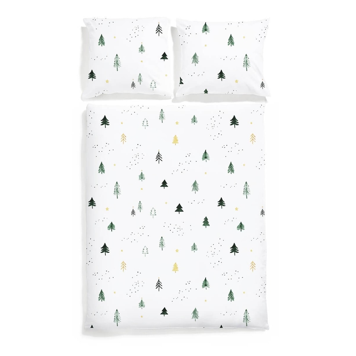Pościel Choinki 220x200 + 2x 50x70 cm