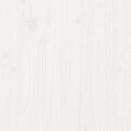 vidaXL Donica ogrodowa, biała, 100x100x26,5 cm, lite drewno sosnowe