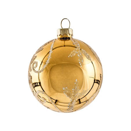 Zestaw 35 bombek ICEDROP Szkło Niebieski/ złoty