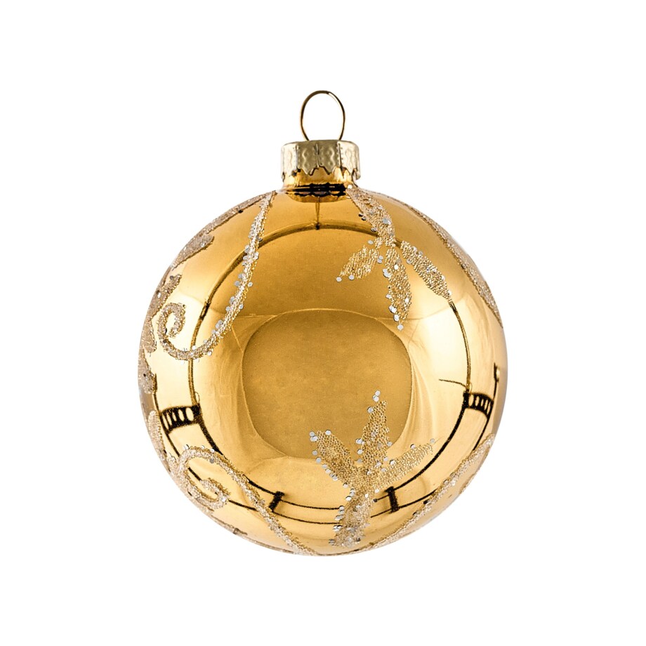 Zestaw 35 bombek ICEDROP Szkło Niebieski/ złoty