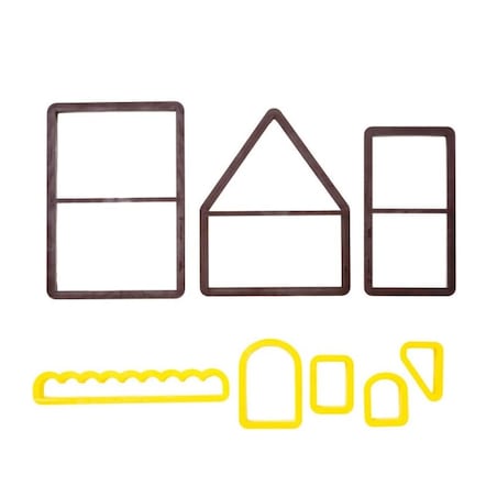 Foremki do wykrawania domku z piernika 8 szt.