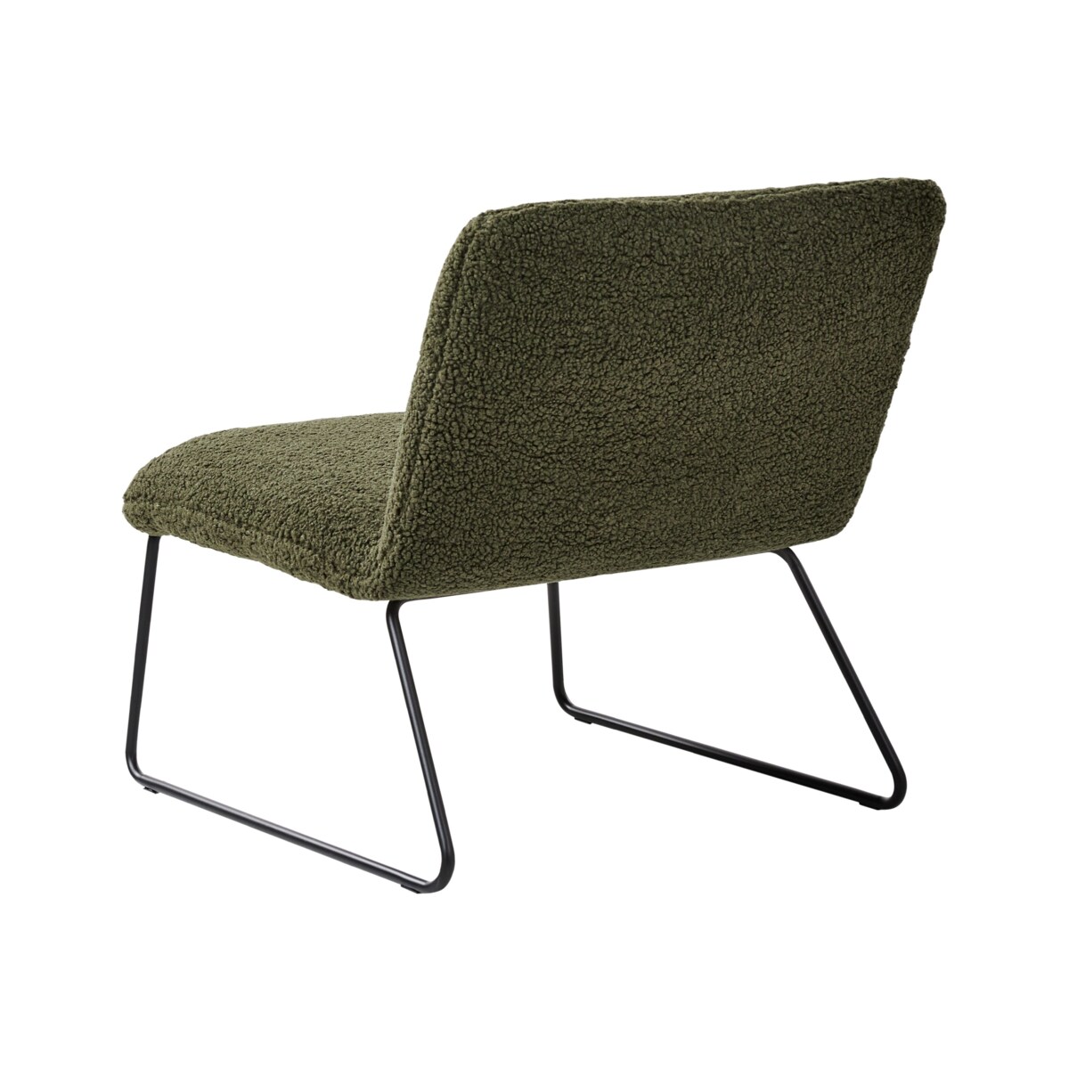 Fotel COTULLA Boucle Ciemnozielony