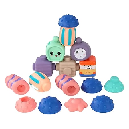 Łaziki z Marsa - miękkie klocki sensoryczne 20 elementów