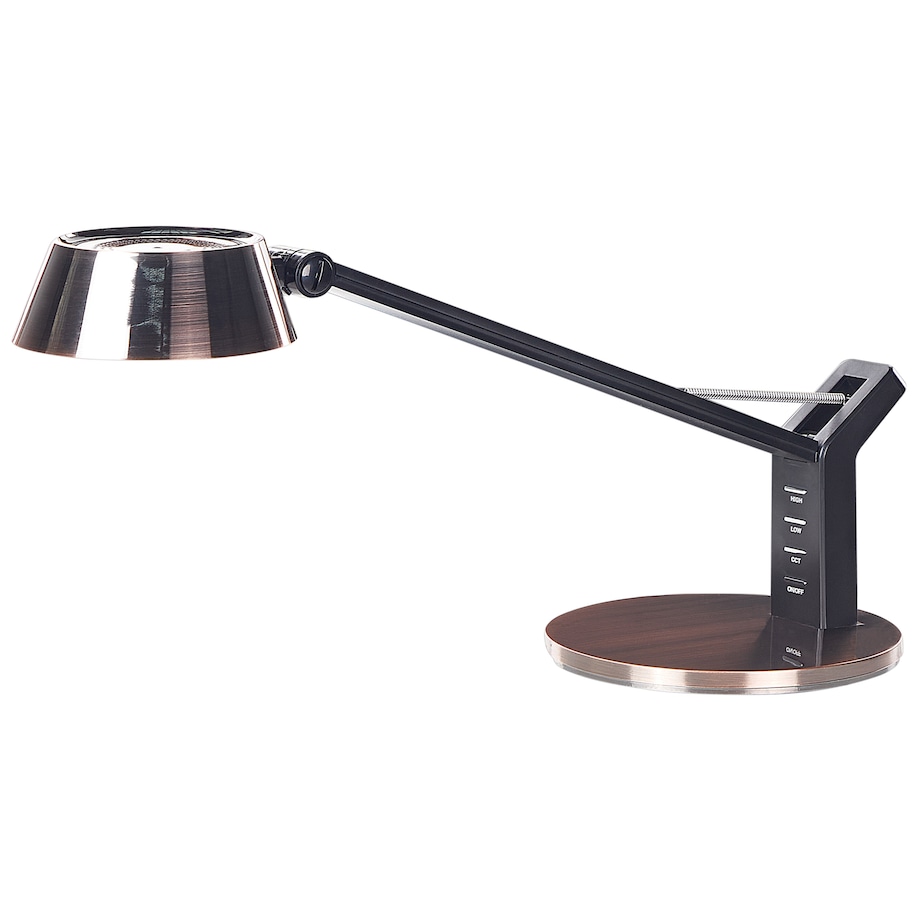 Lampa biurkowa LED CHAMAELEON Ze ściemniaczem Metal Miedziany