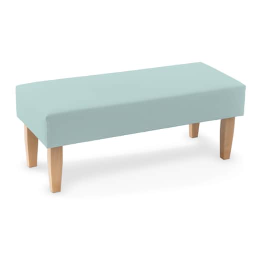 Ławka, pastelowy błękit, 100 x 40 x 40 cm, Cotton Panama