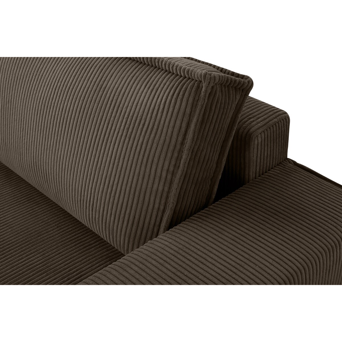 KONSIMO NAPI Sofa 3-osobowa z brązowym pojemnikiem na łóżko