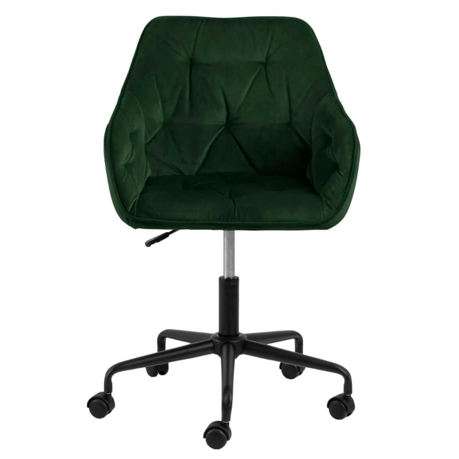 Fotel biurowy Brooke VIC zielony welwetowy
