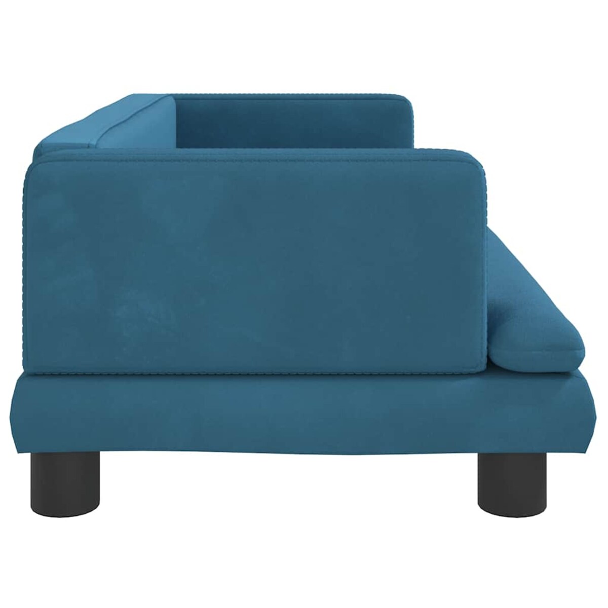 vidaXL Sofa dla dzieci, niebieska, 80x45x30 cm, aksamit