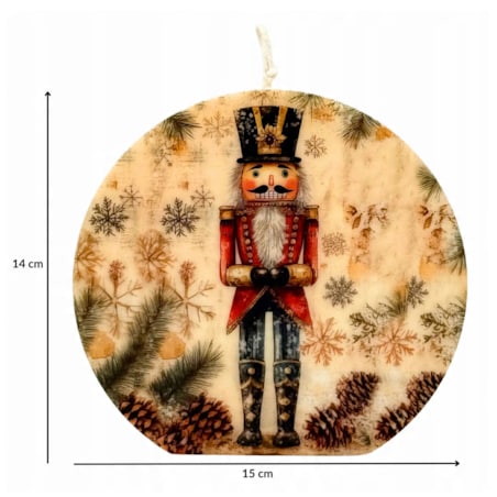 Dziadek do Orzechów Prezent Święta Dekoracja Świąteczna Świeca Sojowa EKO