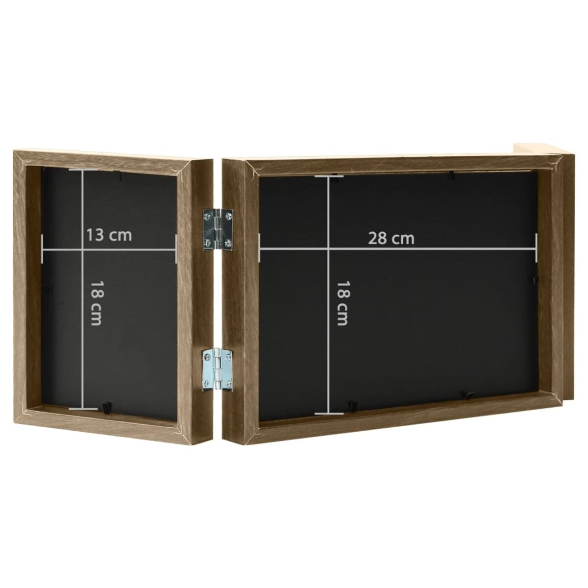 vidaXL Trójdzielna ramka na zdjęcia, 28x18 cm + 2x(13x18 cm)