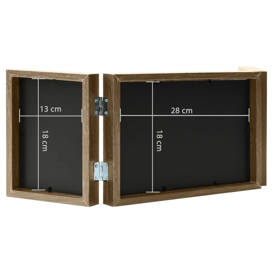 vidaXL Trójdzielna ramka na zdjęcia, 28x18 cm + 2x(13x18 cm)