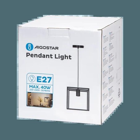 metalowa lampa wisząca, e27 jednopunktowa loft 120 cm