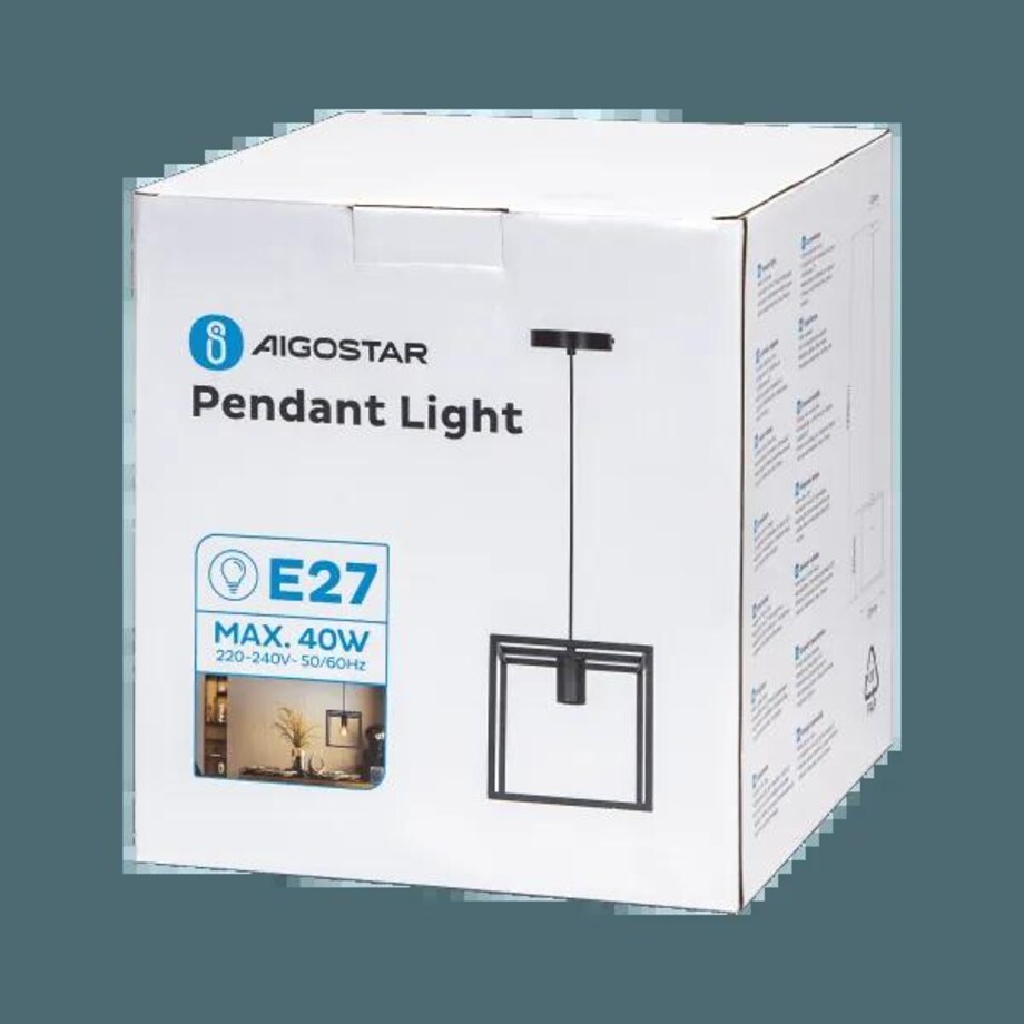 metalowa lampa wisząca, e27 jednopunktowa loft 120 cm