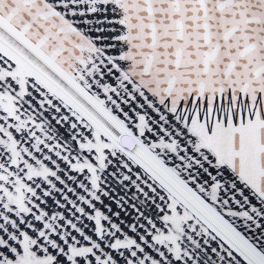 Pościel flanelowa 220x200 Ardela Beige kratka beżowa, Flanelove