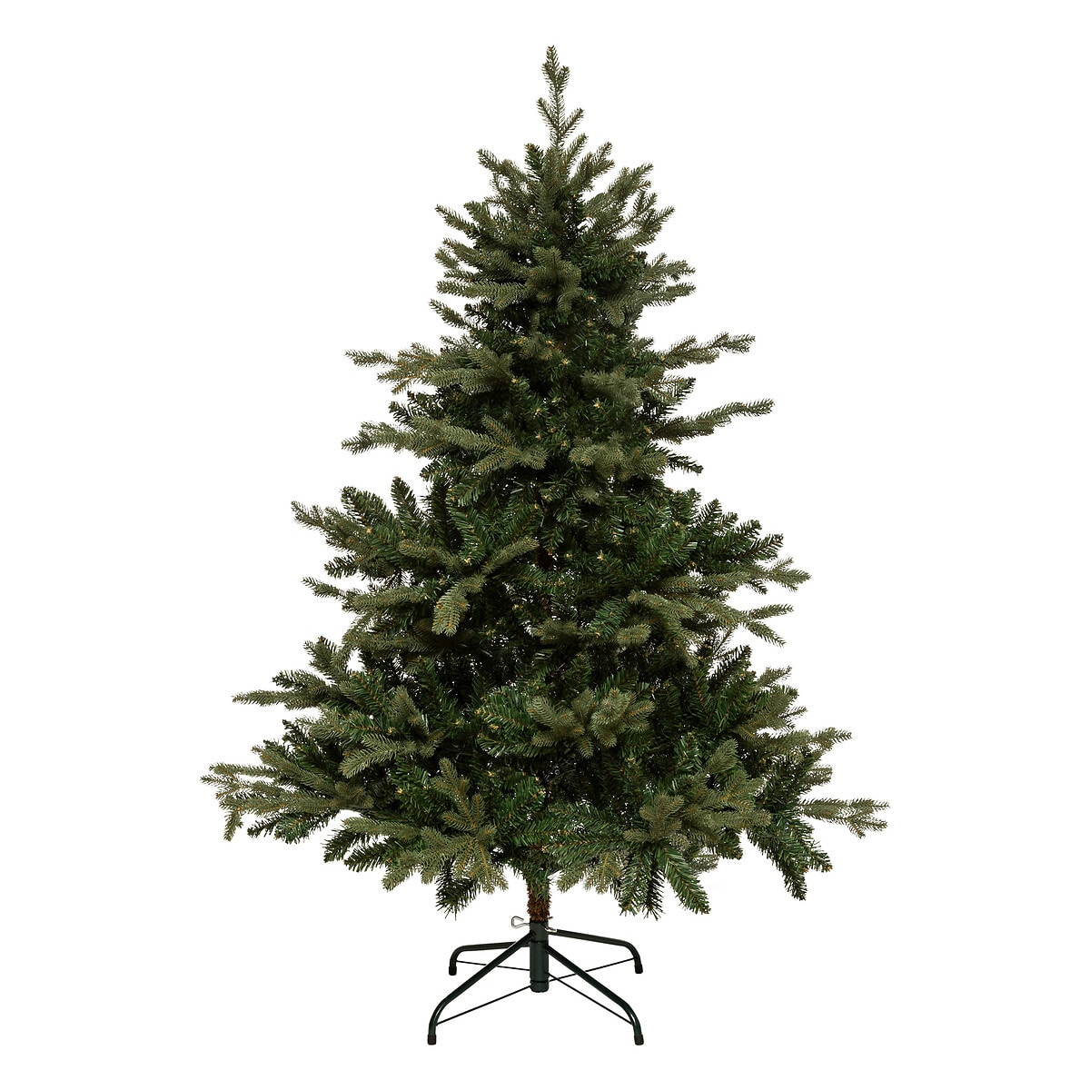 Sztuczna jodła na metalowym stojaku, 150 cm, kolor zielony