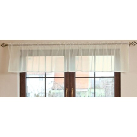 Lambrekin woalowy na metry wys.50 cm + 2,5 cm grzywka 130x0 ecru