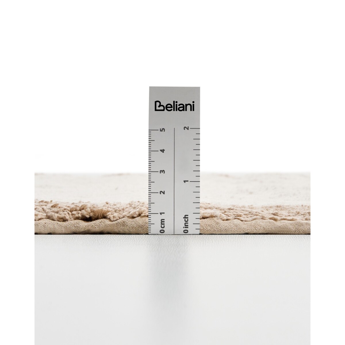 Dywanik łazienkowy NANGAL Brązowy/ beżowy 60 x 90 cm Bawełna