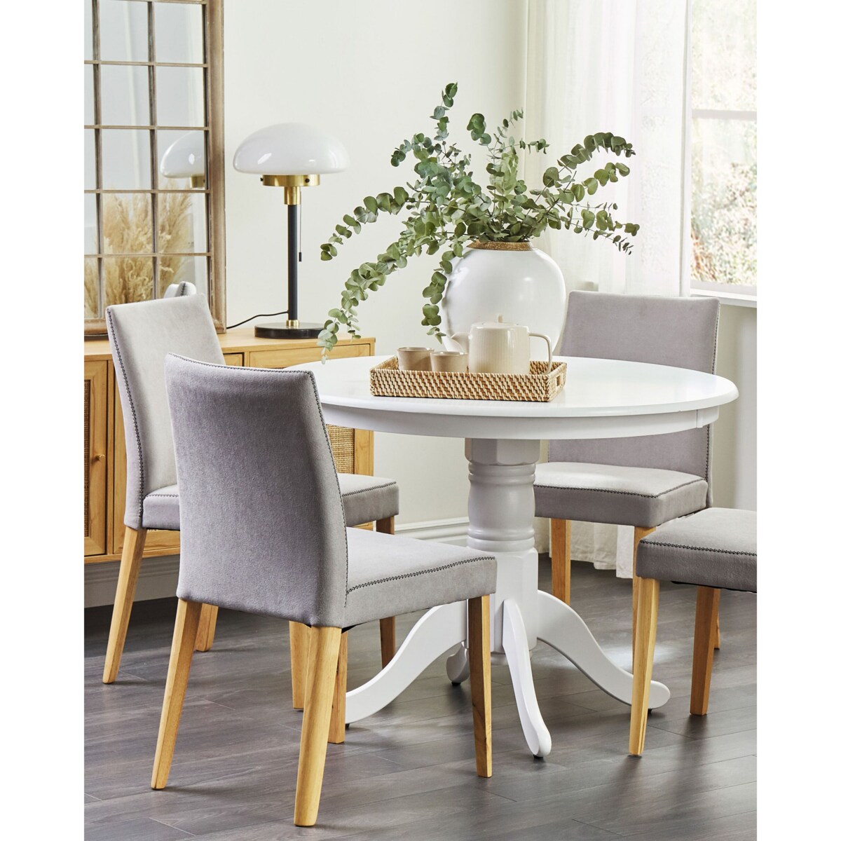 Lampka stołowa metalowa czarna MINIJA