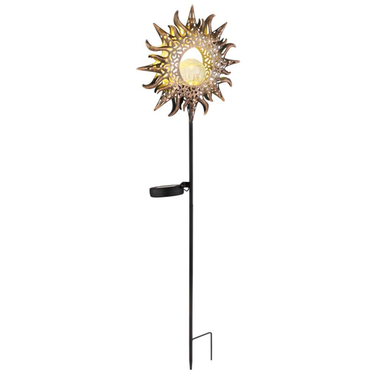 Lampa solarna dogruntowa LED Globo 36533 0,06W IP44 czarna 3000K do ogrodu
