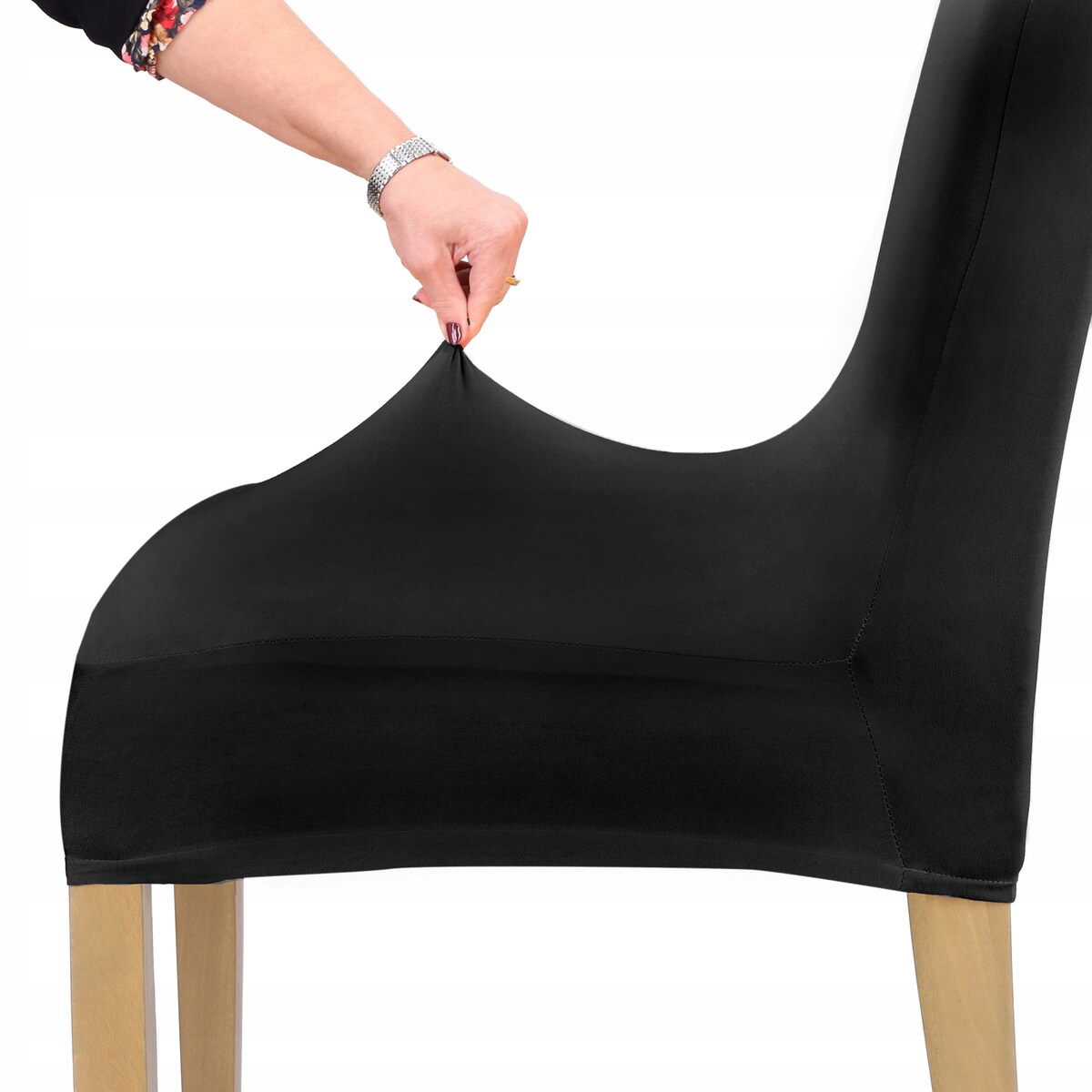 POKROWIEC NA KRZESŁO CZARNY ELASTYCZNY [21B]