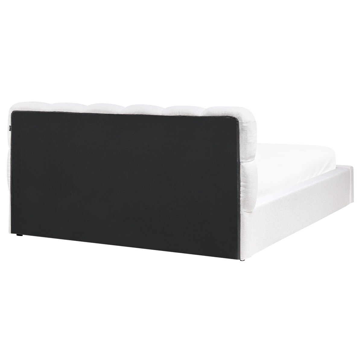 Łóżko z pojemnikiem BASTON 160 x 200 cm Złamana biel