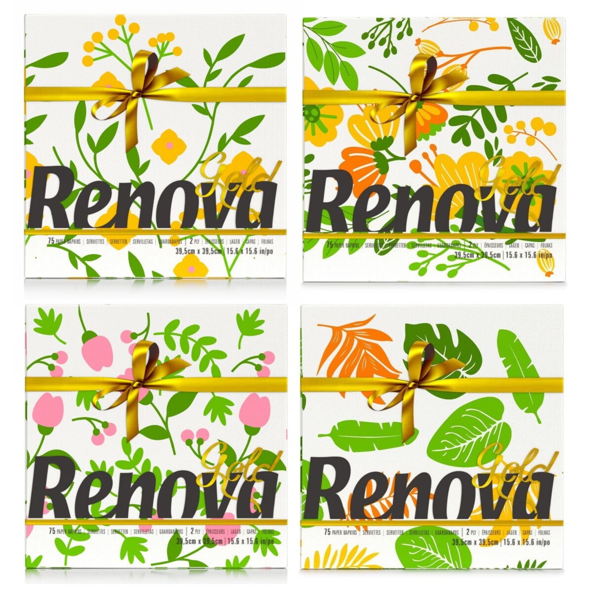 Serwetki stołowe Renova GOLD Two seasons 4x 75 szt