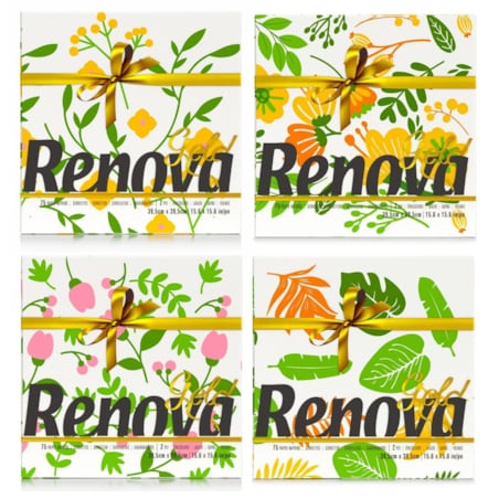 Serwetki stołowe Renova GOLD Two seasons 4x 75 szt