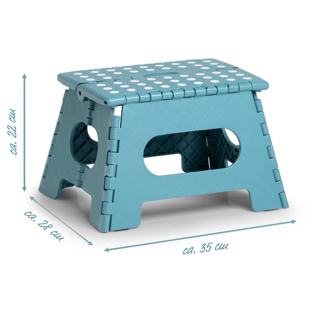 stołek antypoślizgowy składany, 35 x 28 x 22 cm, ZELLER