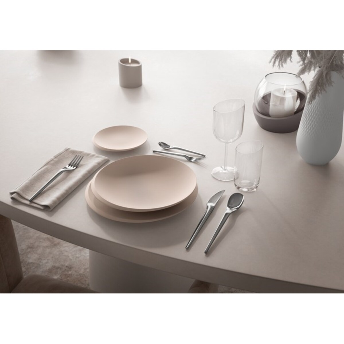 Talerz obiadowy NewMoon Beige, 29 cm, Villeroy & Boch