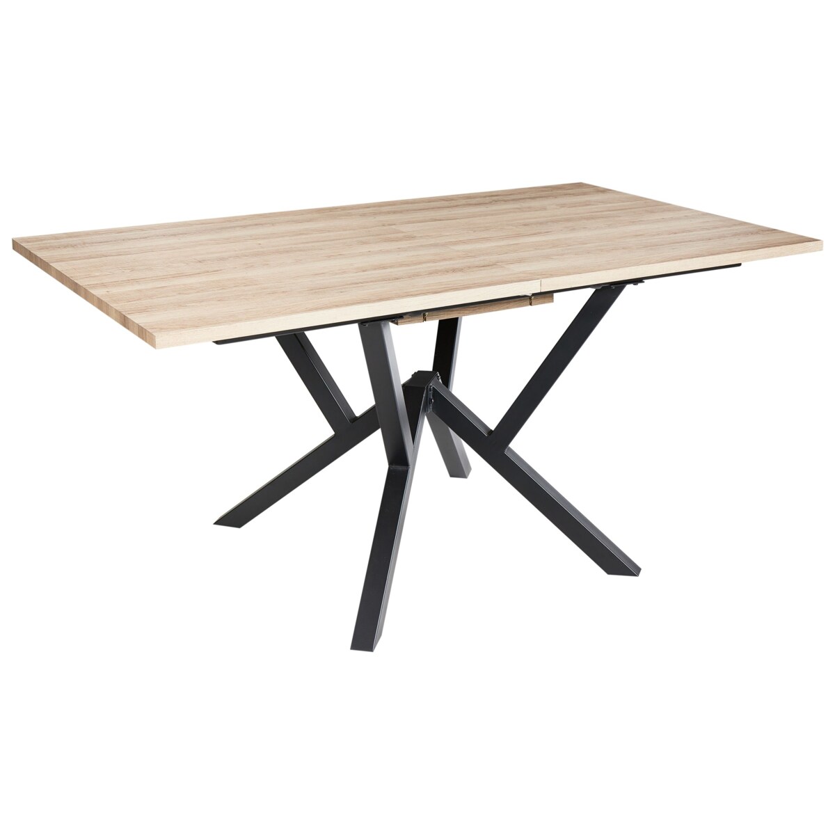 Stół do jadalni rozkładany ANSELL Jasnobrązowy 160/200 cm 90 cm