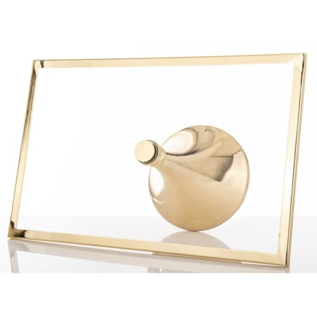 Szklana patera prostokątna 17x34x22 cm złota