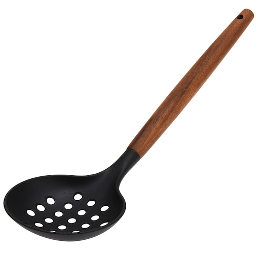 Łyżka Cedzakowa Szumówka Kuchenna Drewno 31,5 Cm