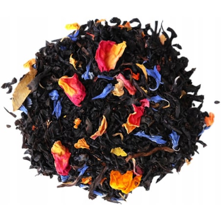Herbata czarna EARL GREY ORIENTAL sypana płatki róży kwiat słonecznika 100g - herbata liściasta sypana mieszanka napar susz