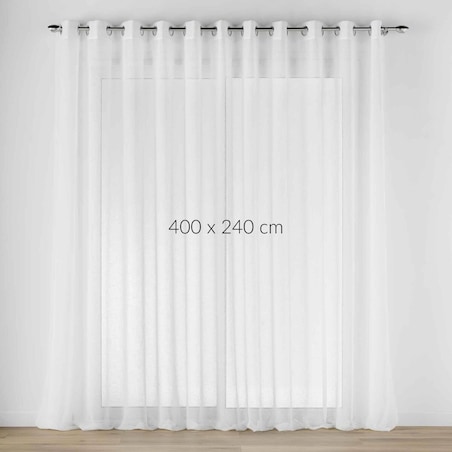 Szeroka firana na przelotkach, CARLIN, 400 x 240 cm