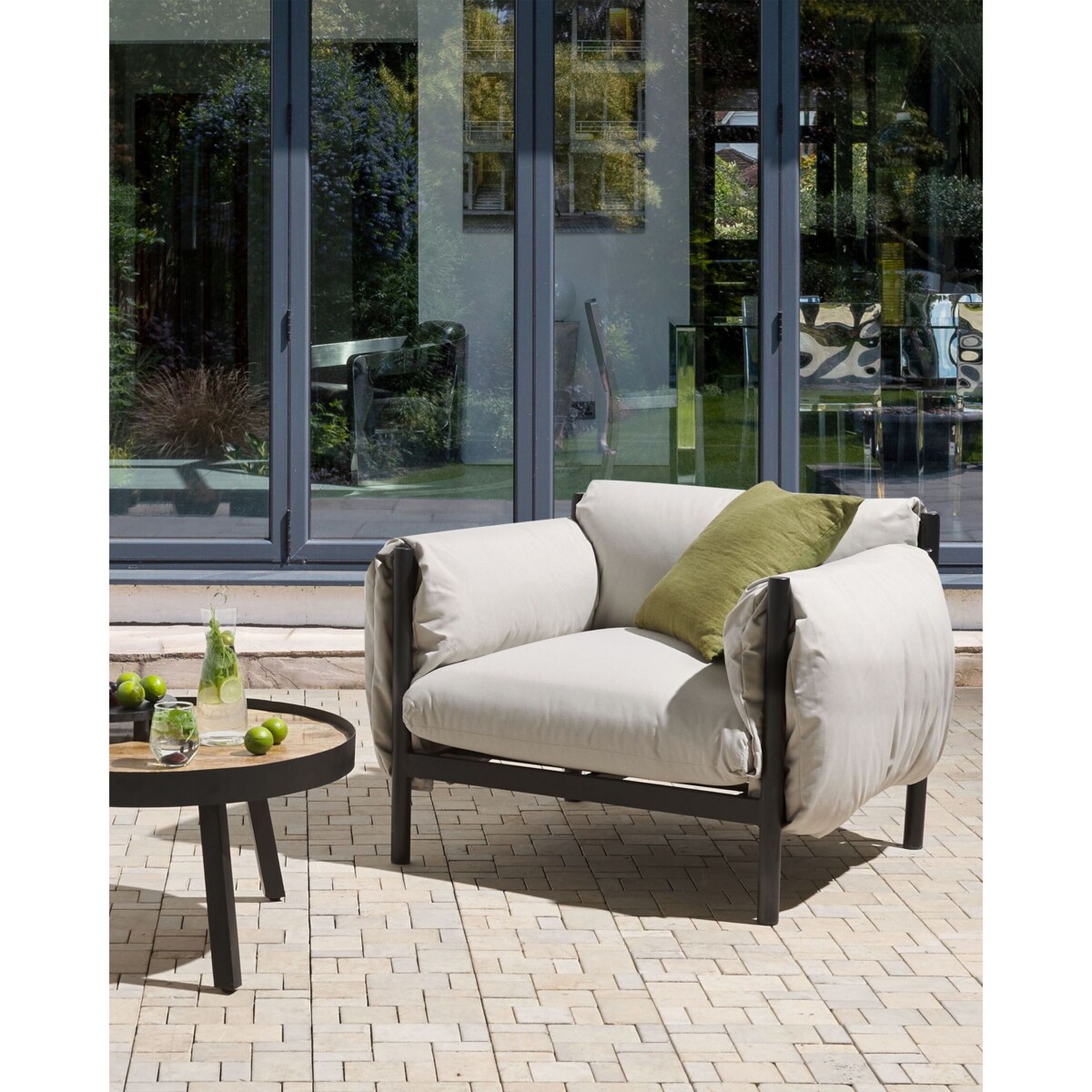 Fotel ogrodowy ESPERIA Metal Szary