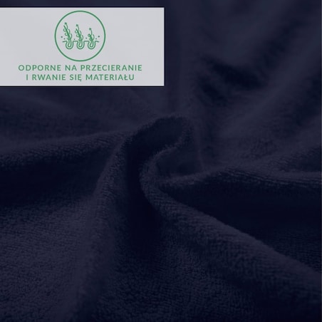 Prześcieradło frotte z gumką 120x200 kolor ciemny granat