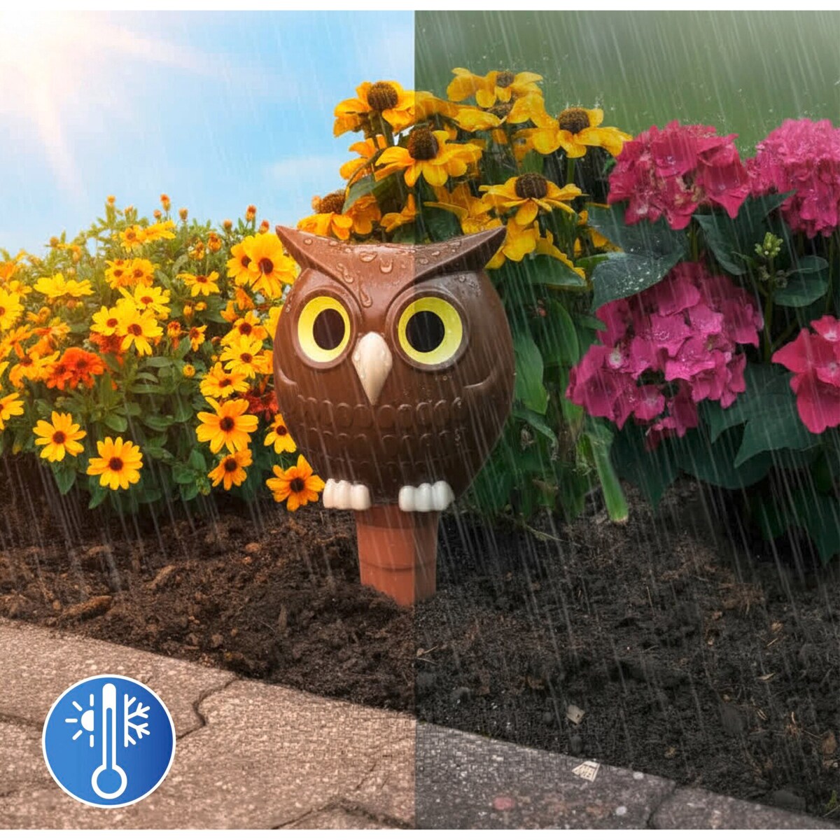 Nawadniacz ceramiczny do kwiatów 1600 ml, sowa