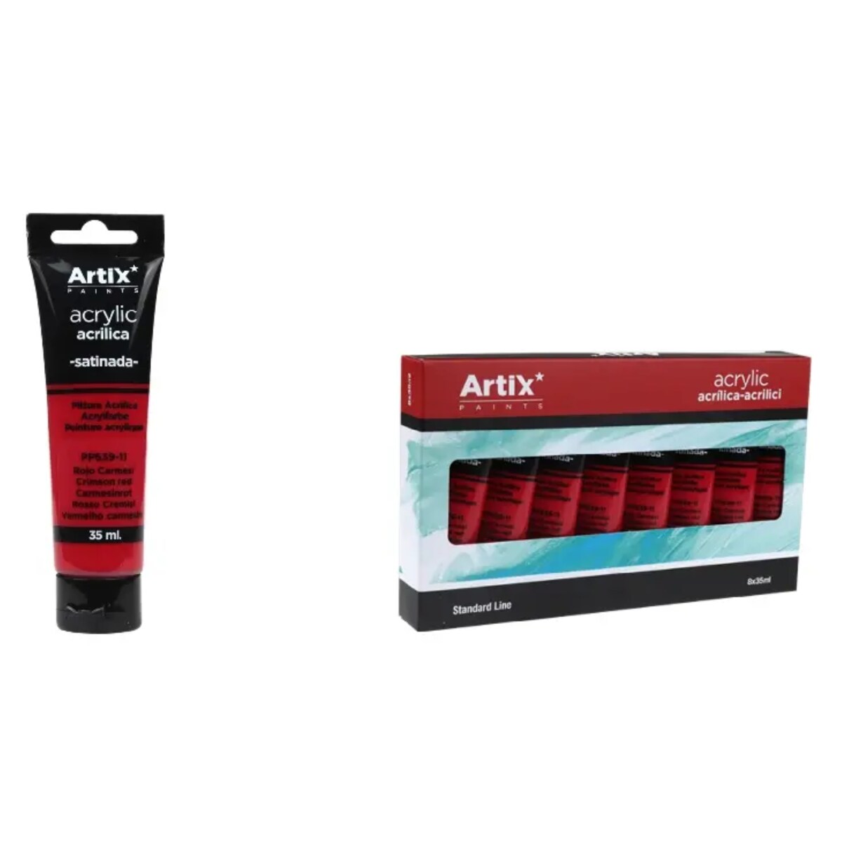 farba akrylowa crimson red artix pp639-11, 35ml