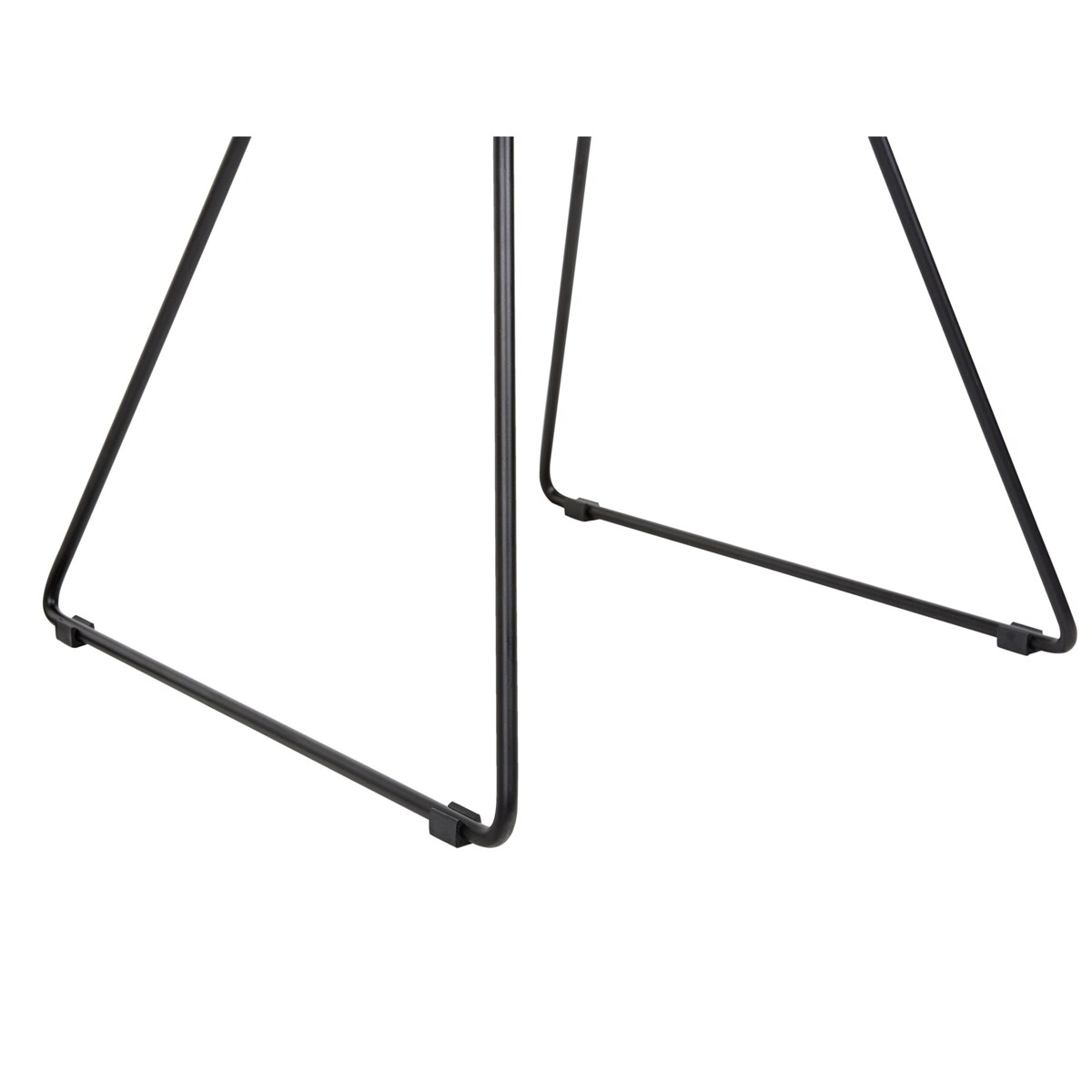 Zestaw 2 krzeseł do jadalni czarny AURORA