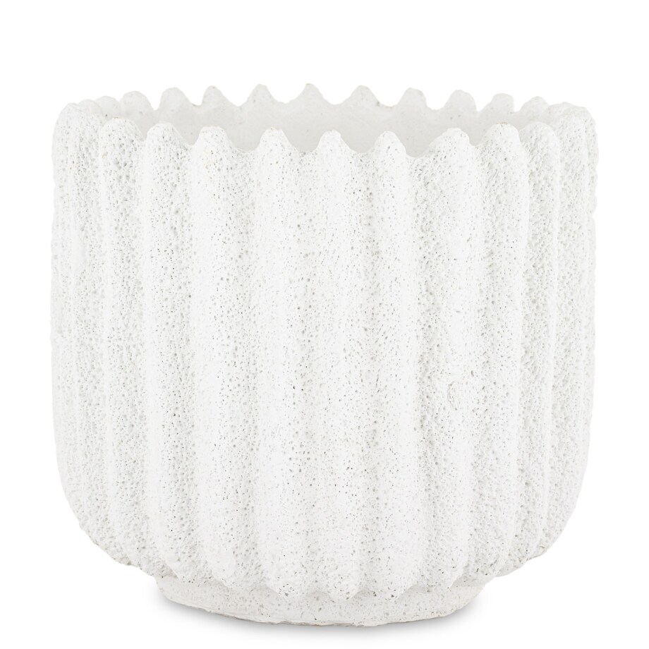 Osłonka cementowa 18x18,5x18,5 cm BAKULA-2 biała