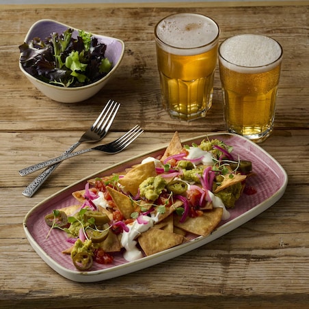 Talerz prostokątny Stonecast Petal Pink 298x153 mm