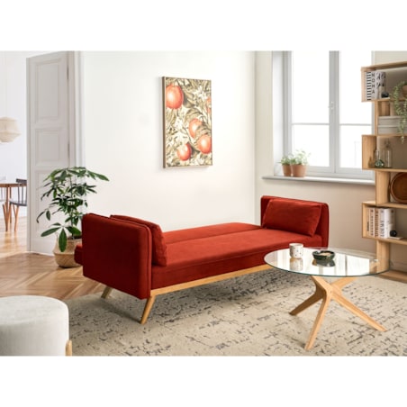 Sofa rozkładana ASAA Czerwony