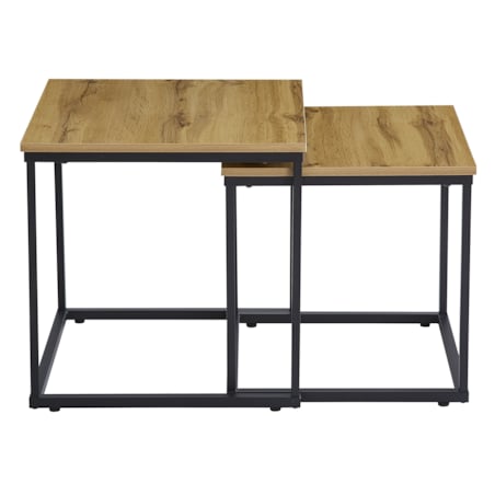 DUPLEX ZESTAW STOLIKÓW KAWOWYCH 2 szt. 50/45 cm DĄB